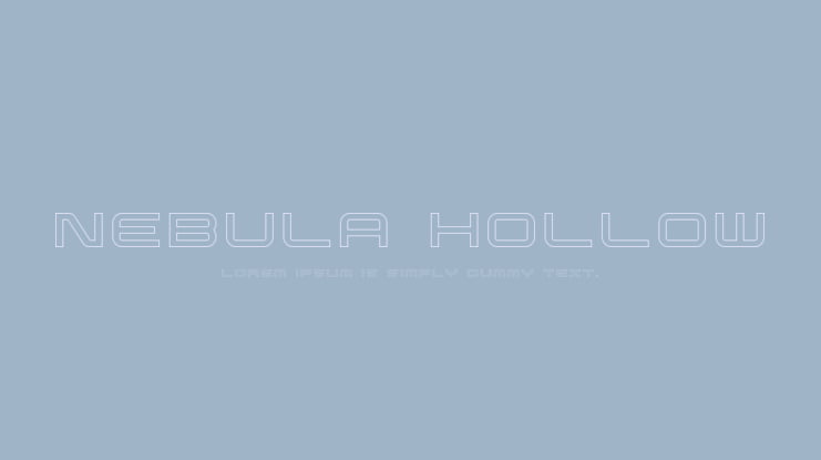 Nebula Hollow Font Family