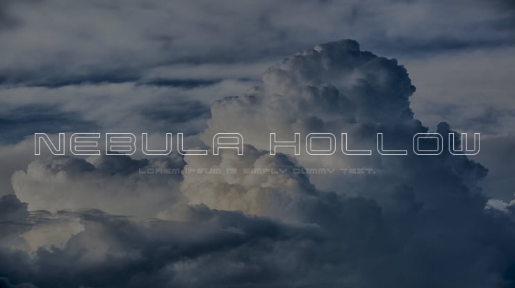 Nebula Hollow Font Family