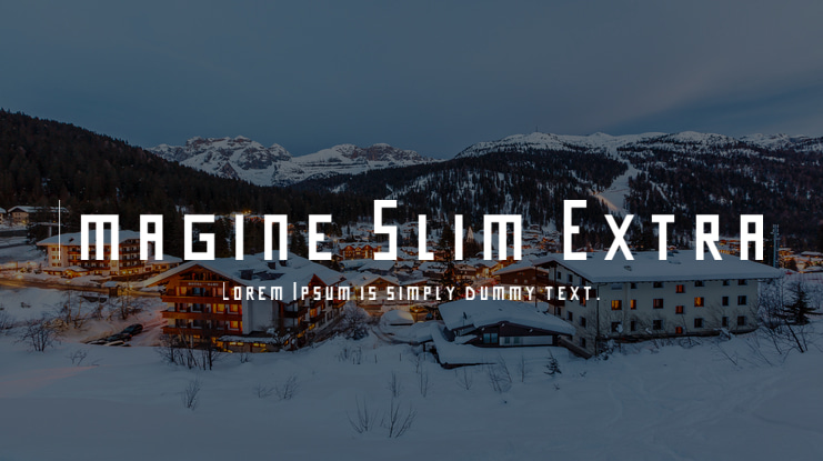 Imagine Slim Extra Font