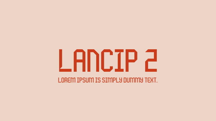 Lancip 2 Font