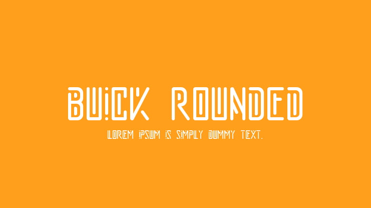 buick rounded Font