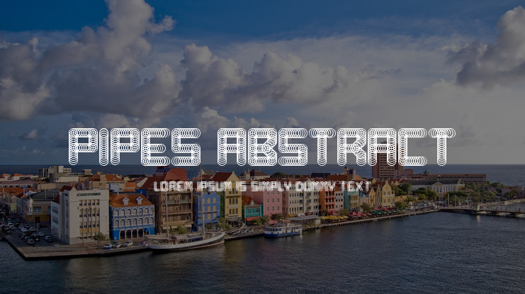Pipes Abstract Font Family