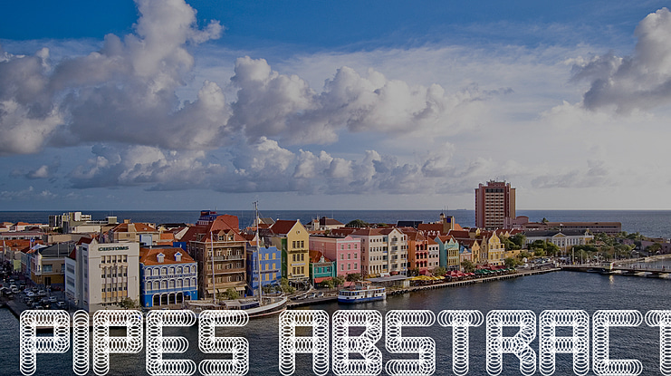 Pipes Abstract Font Family