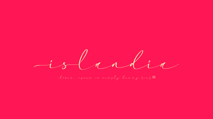 Islandia Font