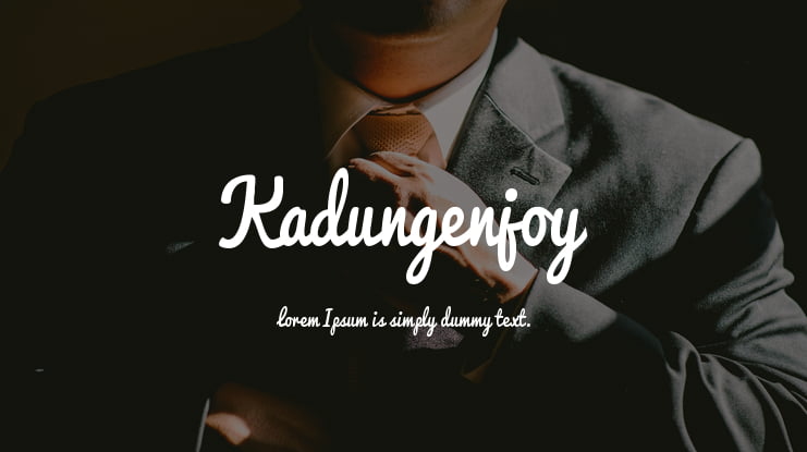 Kadungenjoy Font