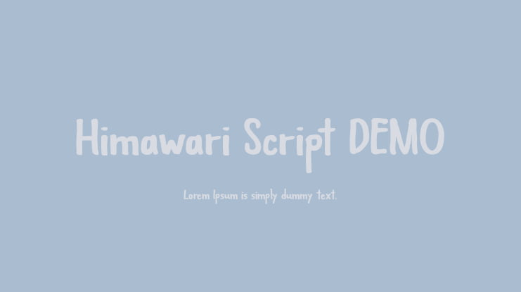 Himawari Script DEMO Font