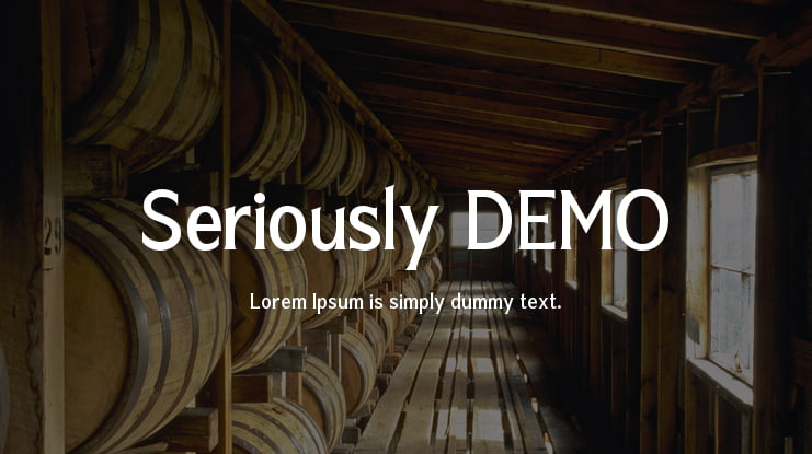 Seriously DEMO Font