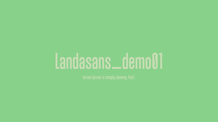 Landasans_demo01 Font