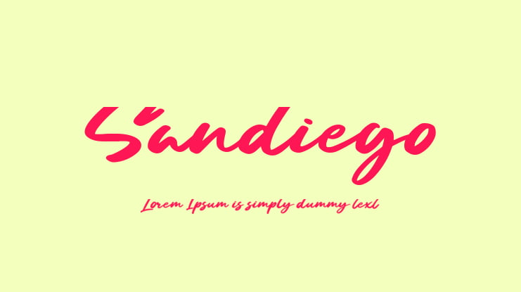 Sandiego Font
