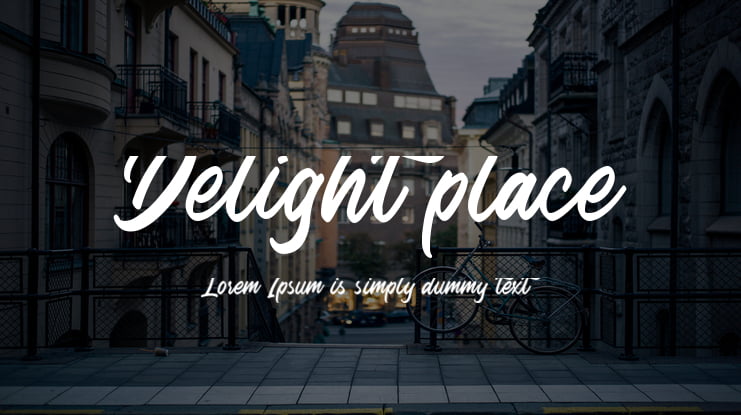 Delight place Font