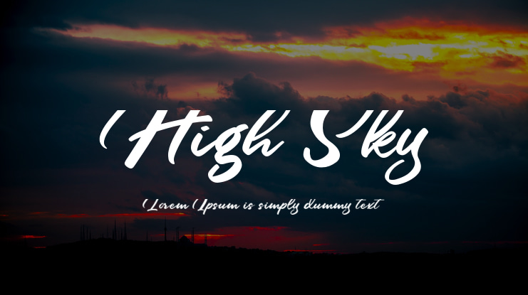 High Sky Font