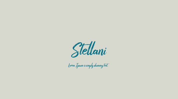 Stellani Font Family