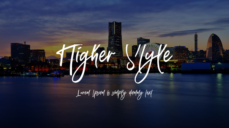 Higher Style Font