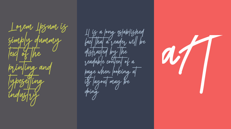 Monoline Signature Font