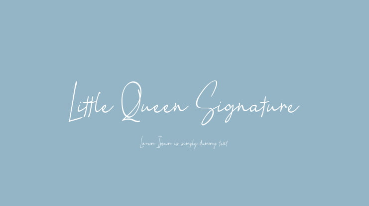 Little Queen Signature Font
