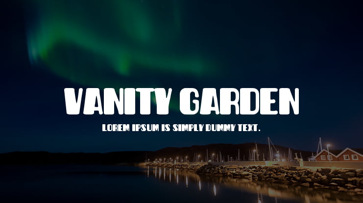 Vanity Garden Font
