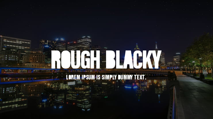Rough Blacky Font