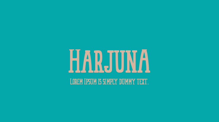 HarjunA Font