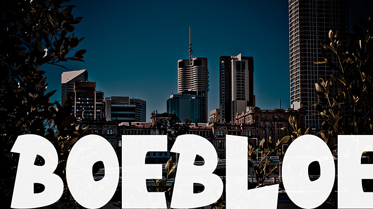 Boebloe Font