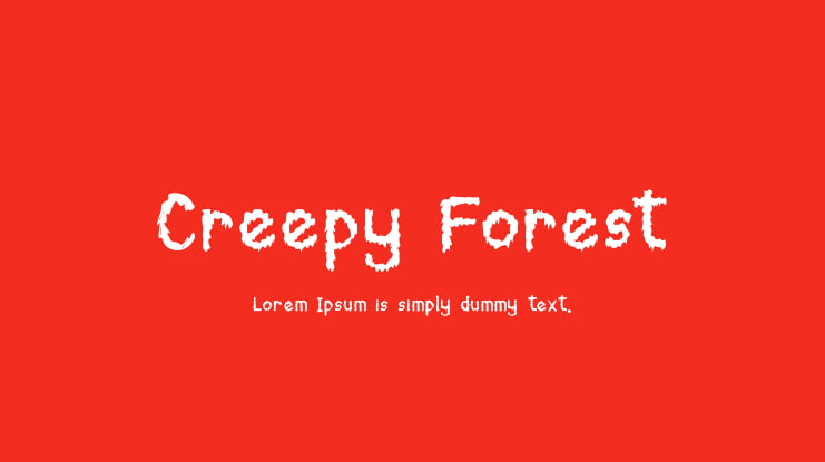 Creepy Forest Font