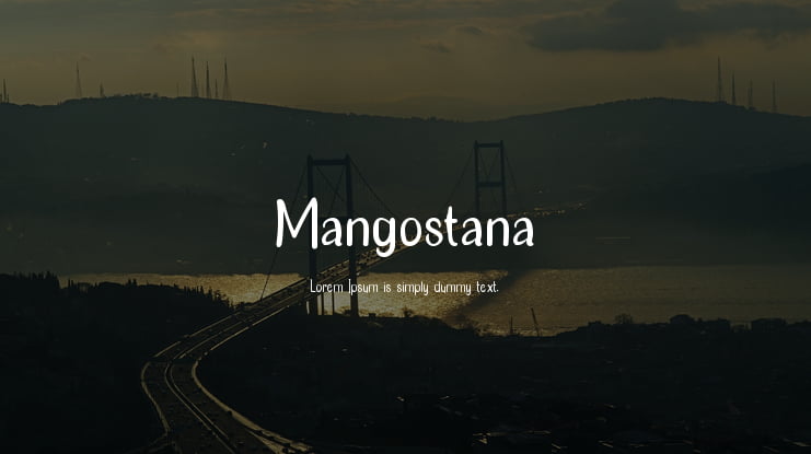 Mangostana Font