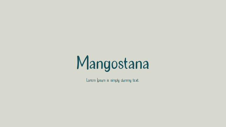 Mangostana Font