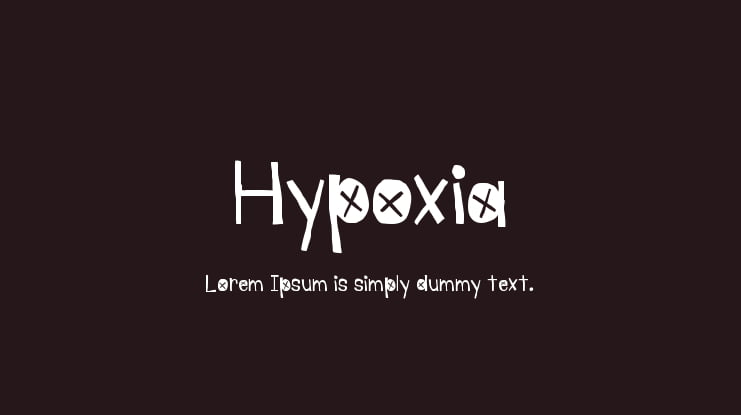 Hypoxia Font