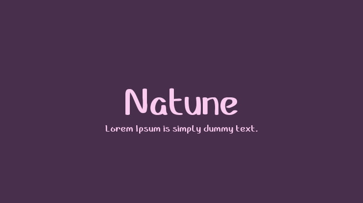 Natune Font