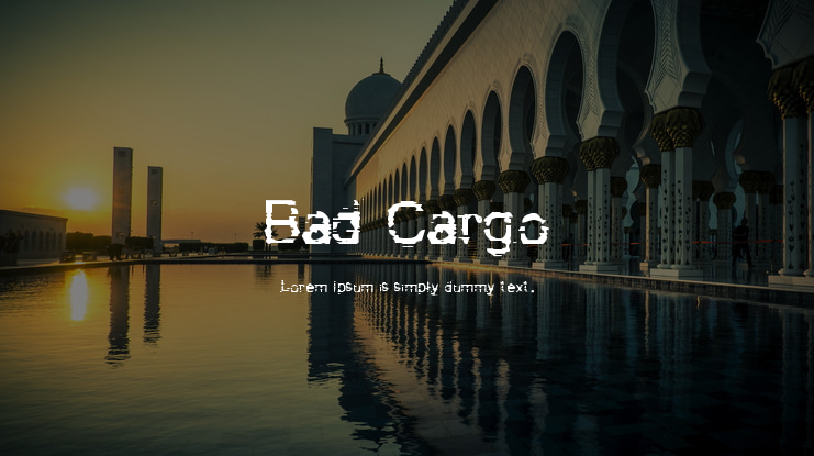 Bad Cargo Font