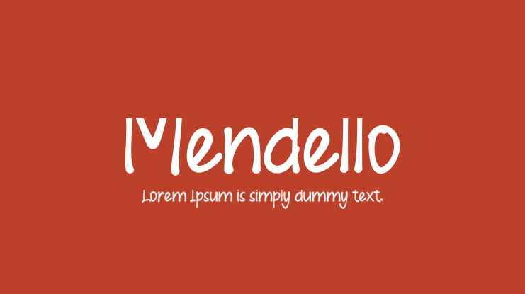Mendello Font