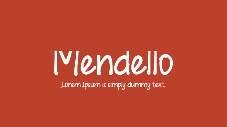 Mendello Font