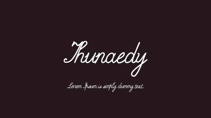 Thunaedy Font