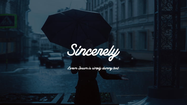 Sincerely Font
