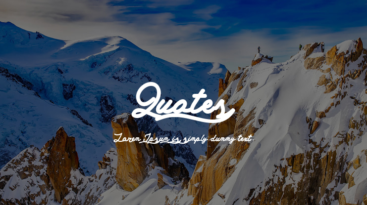 Quotes Font