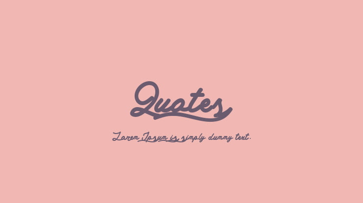 Quotes Font