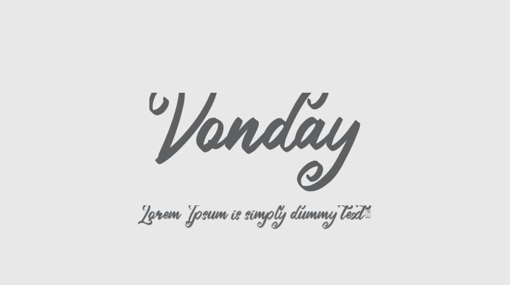 Vonday Font
