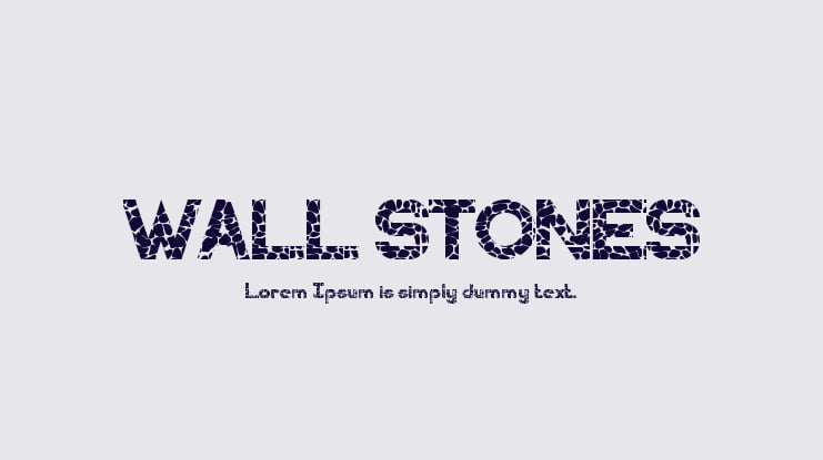 WALL STONES Font