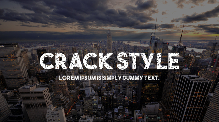 Crack Style Font