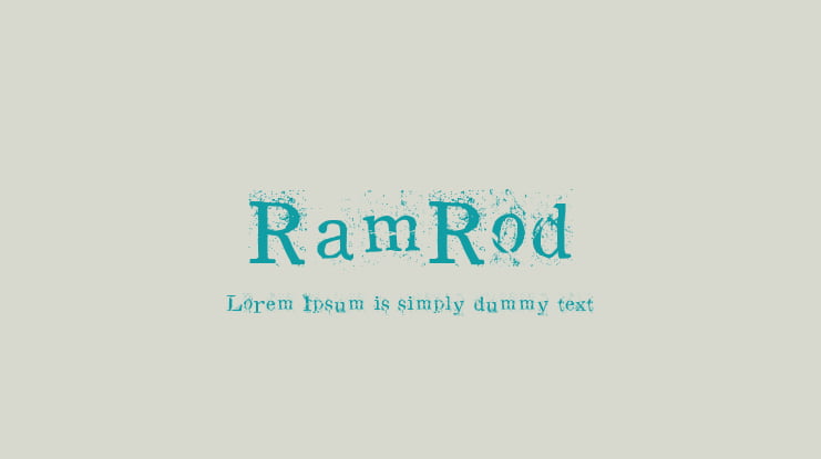 RamRod Font