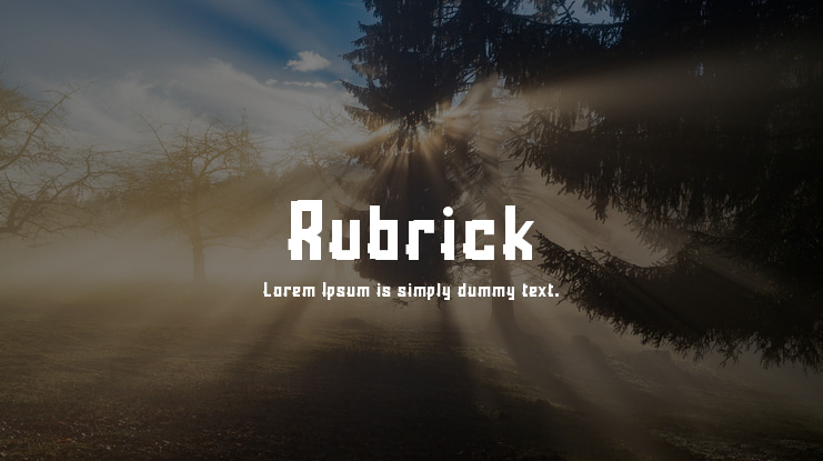Rubrick Font