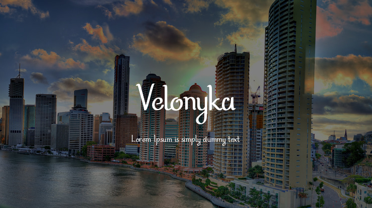 Velonyka Font