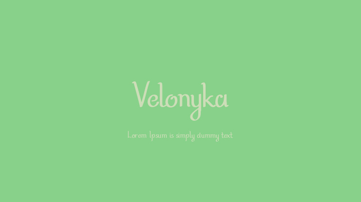 Velonyka Font