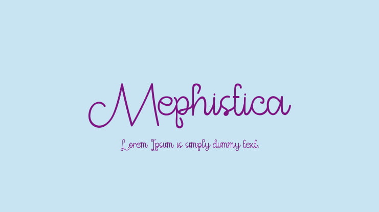Mephistica Font