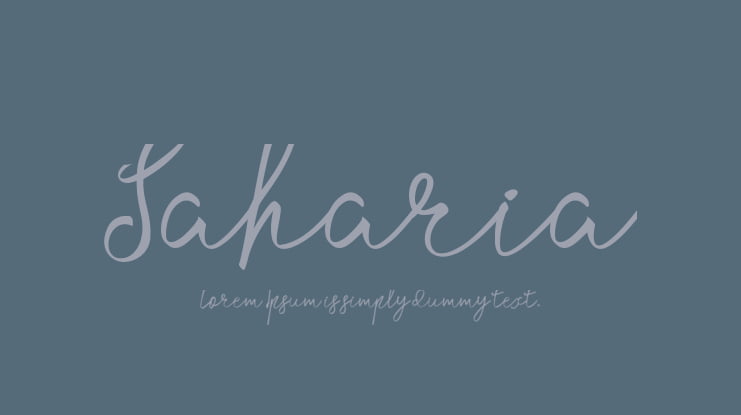 Saharia Font