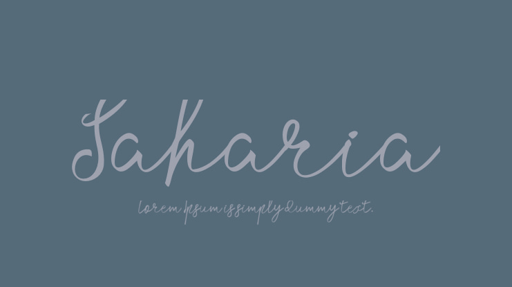 Saharia Font