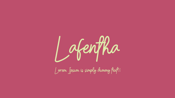 Lafentha Font