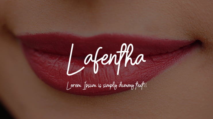 Lafentha Font