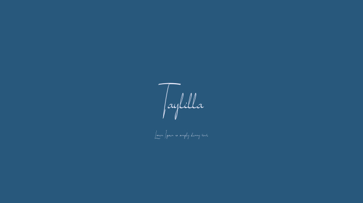 Taylilla Font