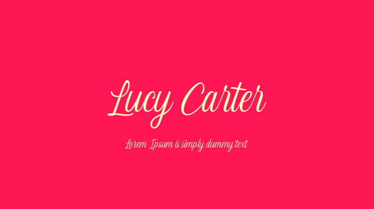 Lucy Carter Font