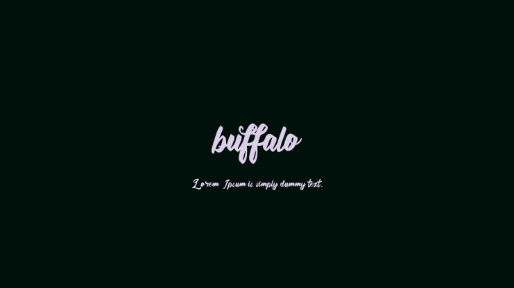 buffalo Font